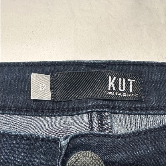 KUT from the Kloth Donna High Rise Ankle Skinny Jeans Women’s 12 Dark Wash - Picture 2 of 7